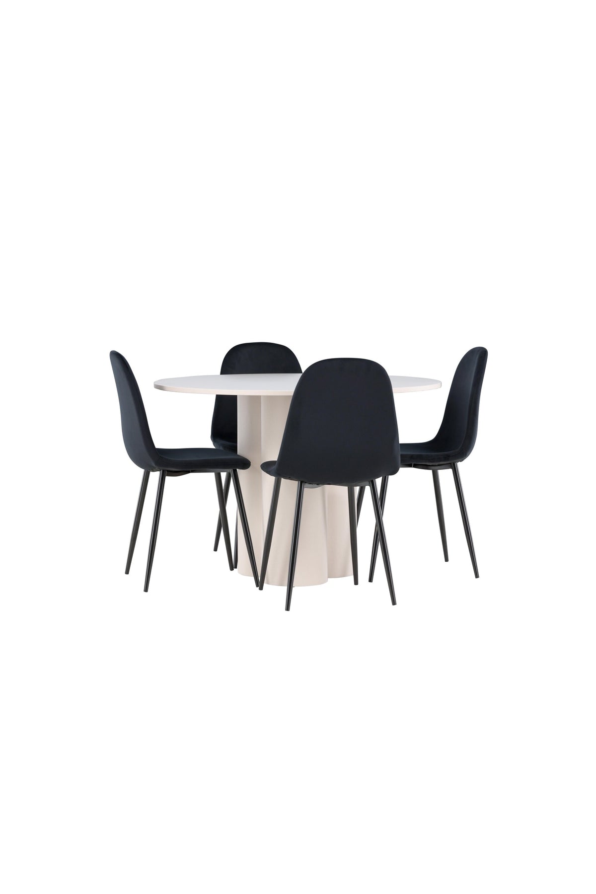 Olivia Matbord med Polar Stolarna – MDF