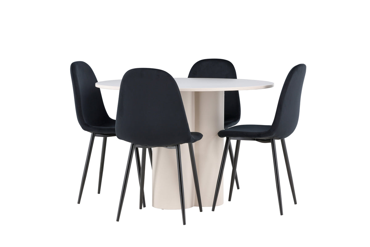 Olivia Matbord med Polar Stolarna – MDF