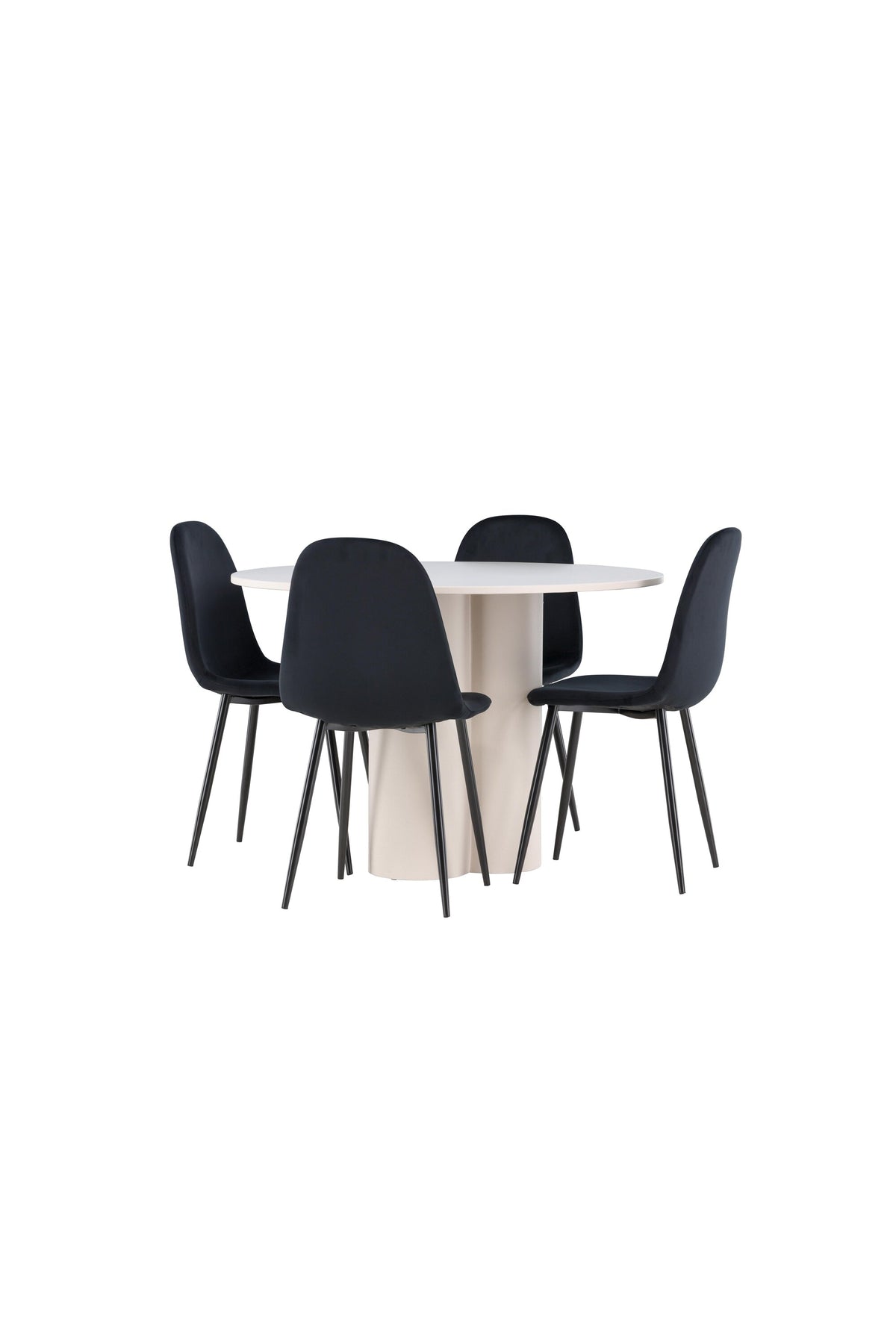 Olivia Matbord med Polar Stolarna – MDF