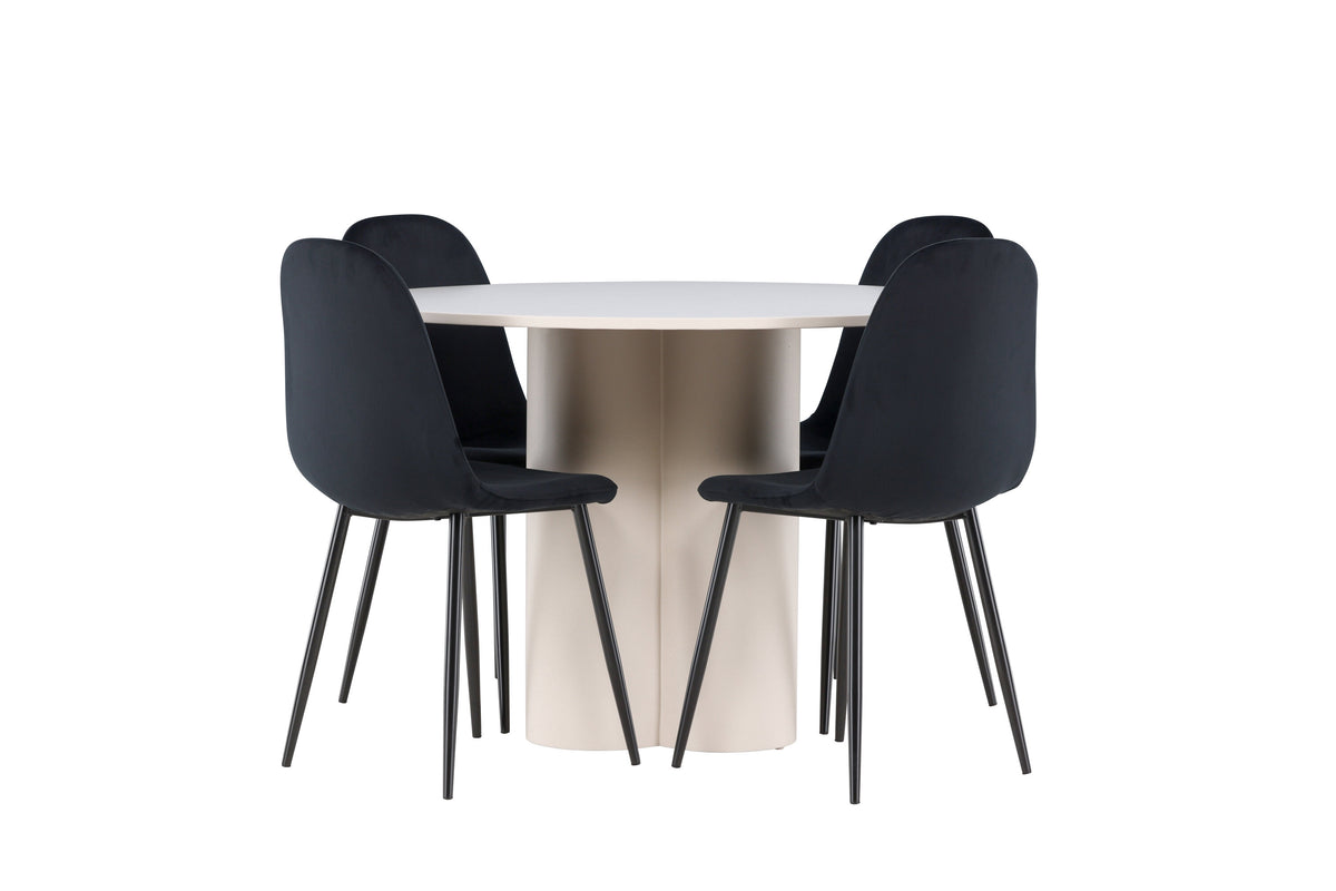 Olivia Matbord med Polar Stolarna – MDF