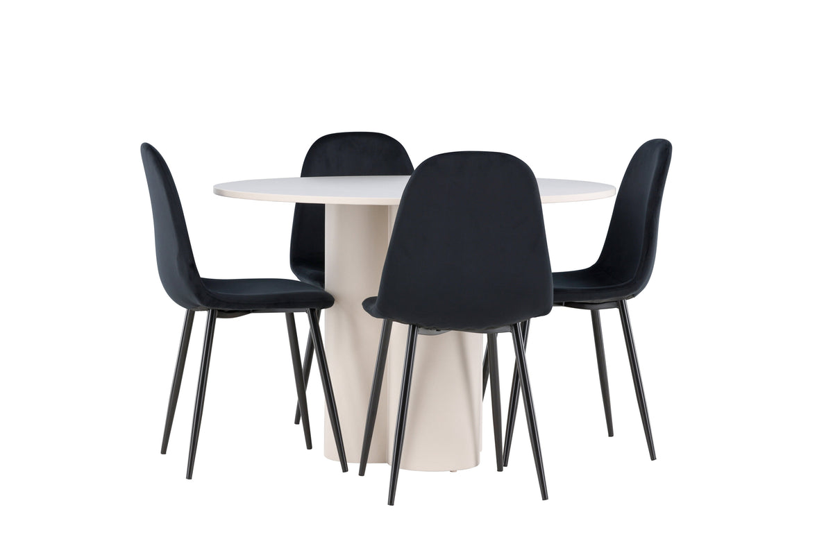 Olivia Matbord med Polar Stolarna – MDF
