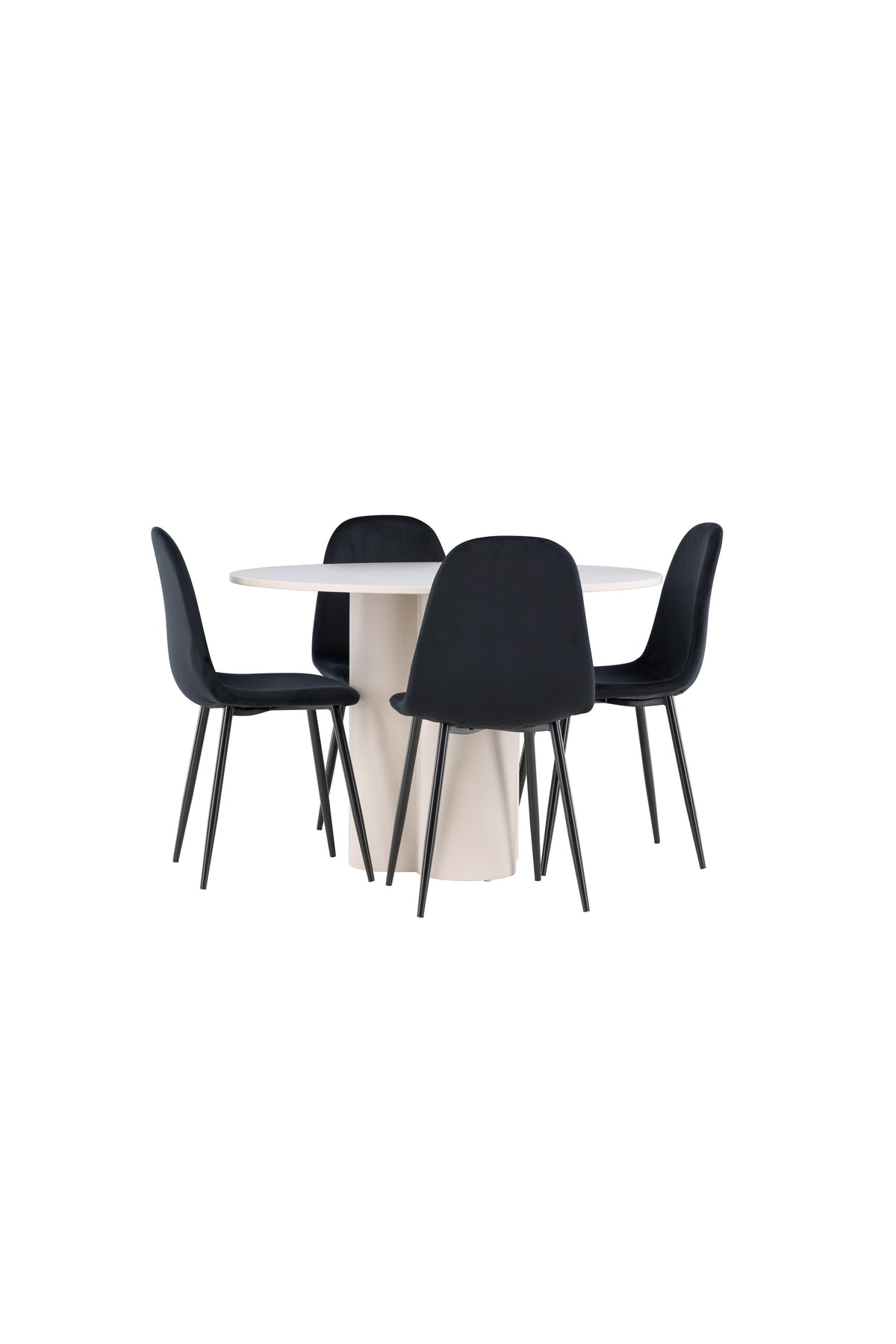 Olivia Matbord med Polar Stolarna – MDF
