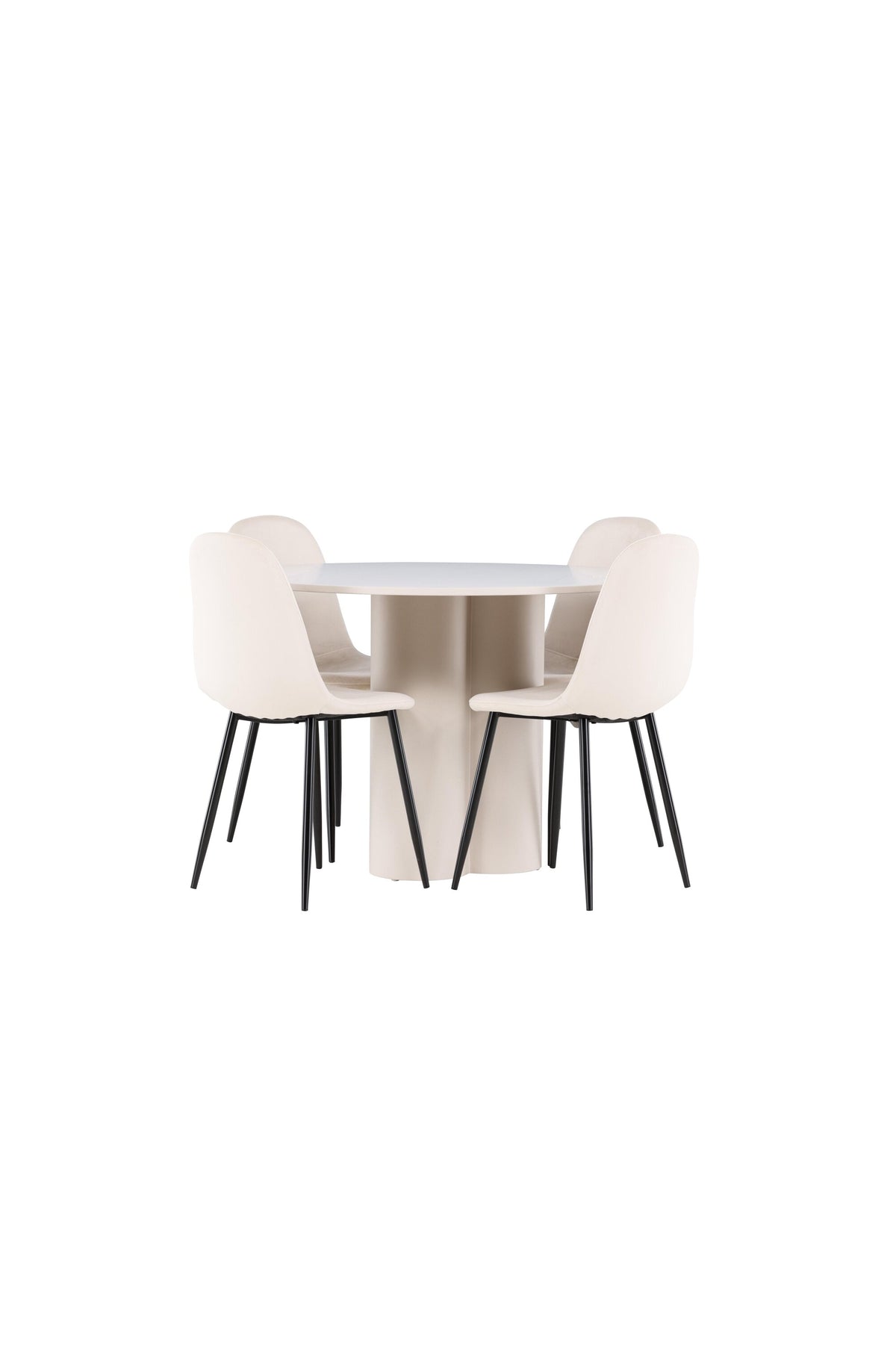Olivia Matbord med Polar Stolarna – MDF