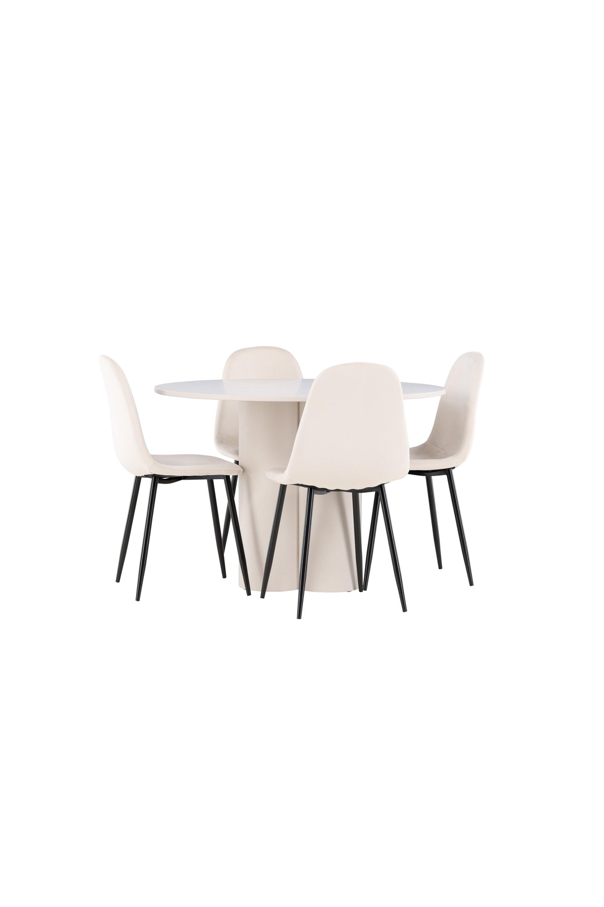Olivia Matbord med Polar Stolarna – MDF