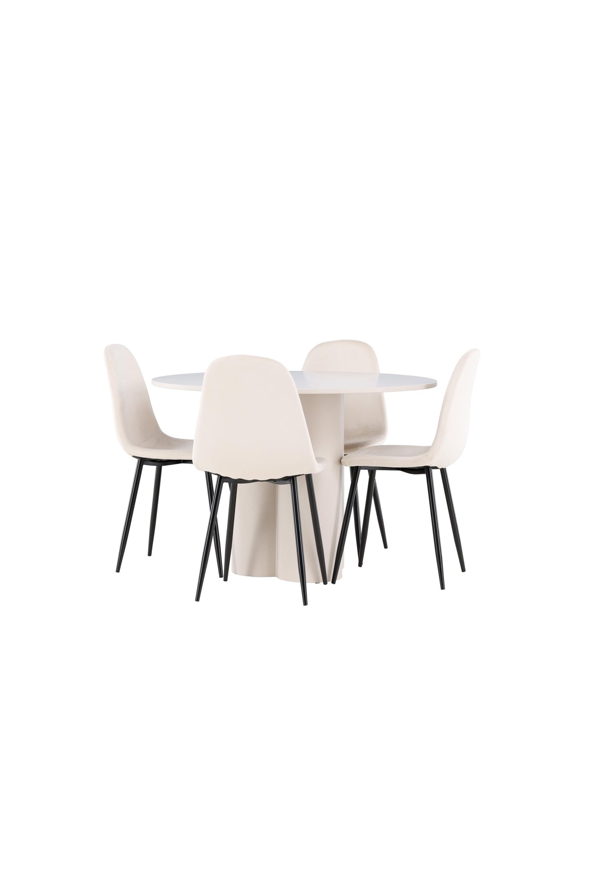 Olivia Matbord med Polar Stolarna – MDF