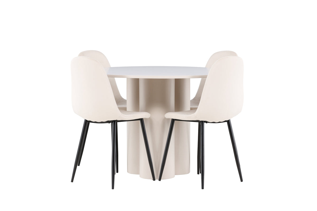 Olivia Matbord med Polar Stolarna – MDF