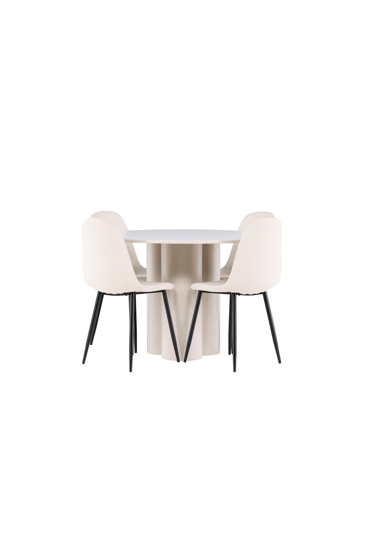 Olivia Matbord med Polar Stolarna – MDF