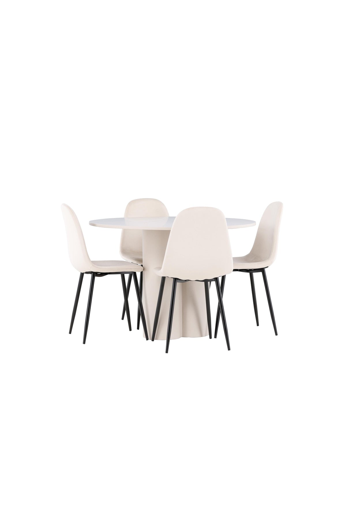 Olivia Matbord med Polar Stolarna – MDF