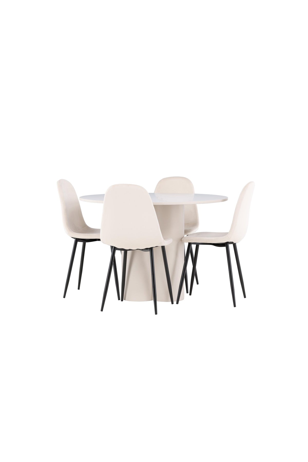 Olivia Matbord med Polar Stolarna – MDF