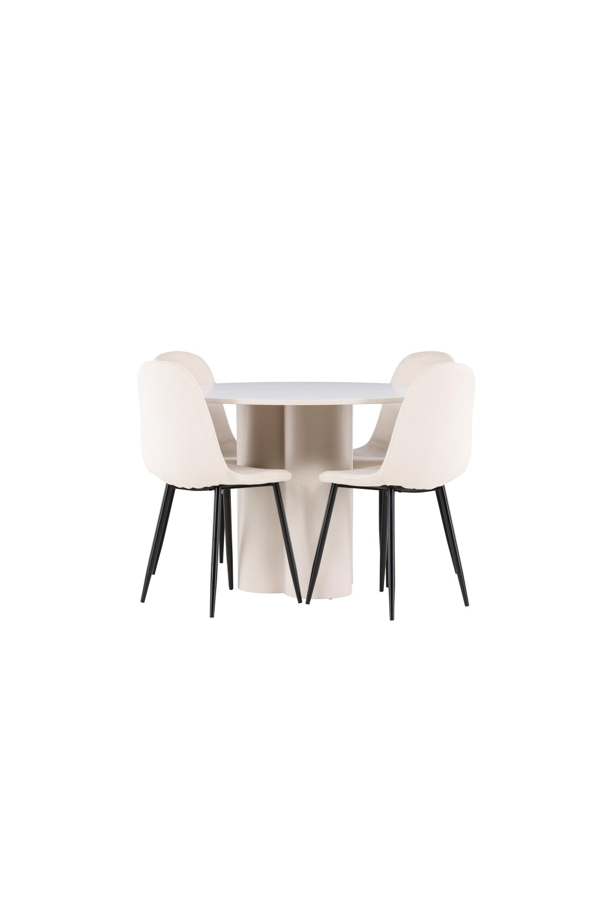 Olivia Matbord med Polar Stolarna – MDF