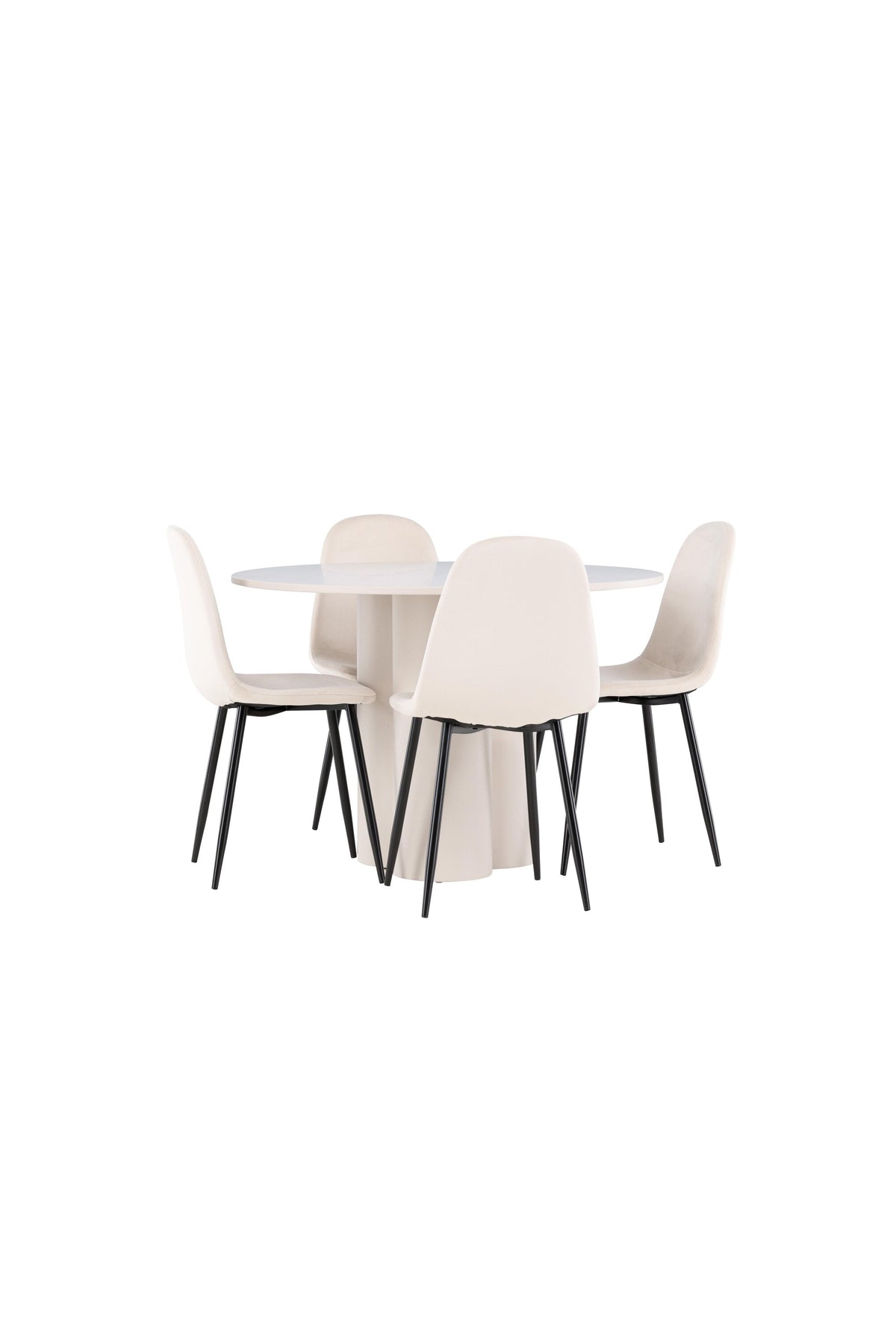 Olivia Matbord med Polar Stolarna – MDF
