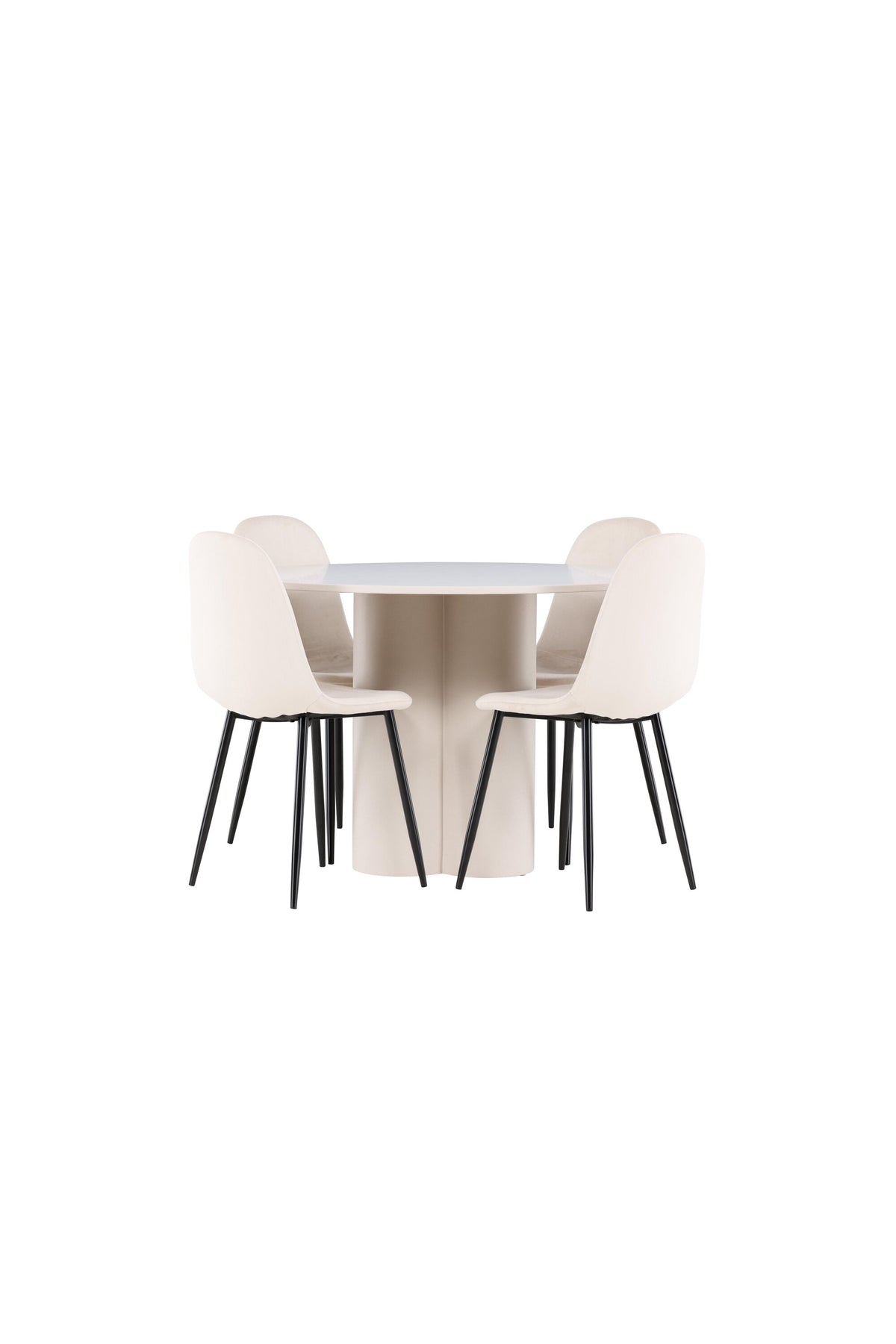 Olivia Matbord med Polar Stolarna – MDF