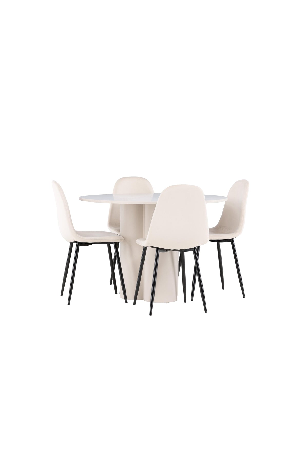 Olivia Matbord med Polar Stolarna – MDF