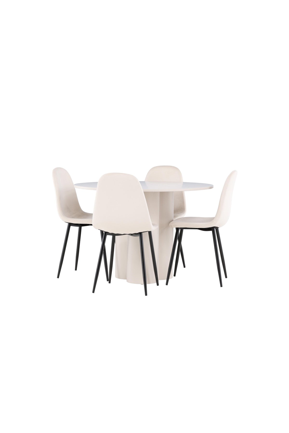 Olivia Matbord med Polar Stolarna – MDF