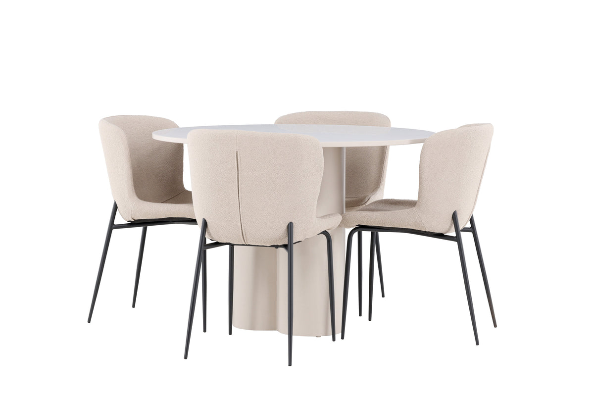 Olivia Matbord med Modesto Stolarna – MDF