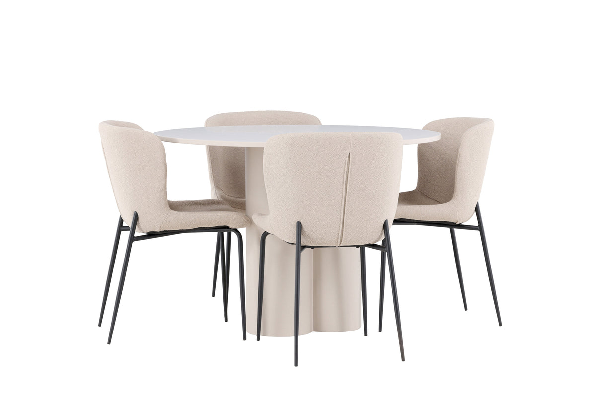 Olivia Matbord med Modesto Stolarna – MDF