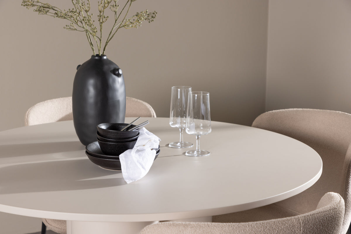 Olivia Matbord med Modesto Stolarna – MDF