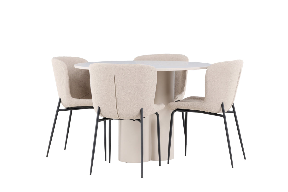 Olivia Matbord med Modesto Stolarna – MDF