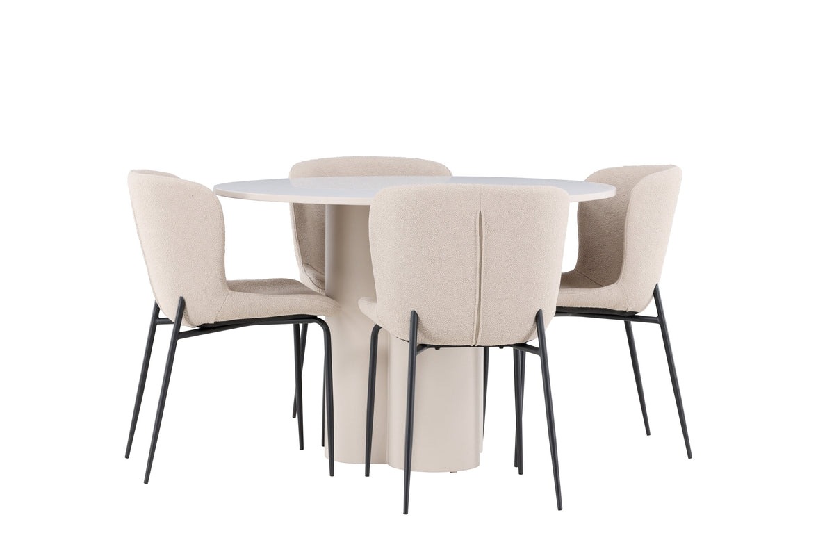 Olivia Matbord med Modesto Stolarna – MDF