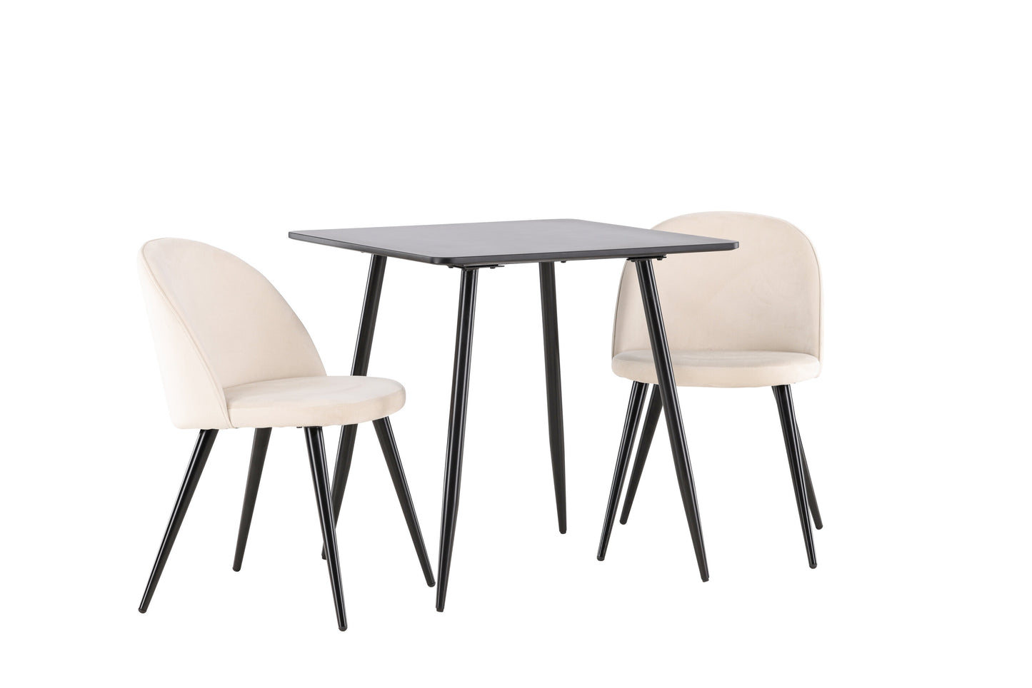 Polar Matbord med Velvet Stolarna – MDF