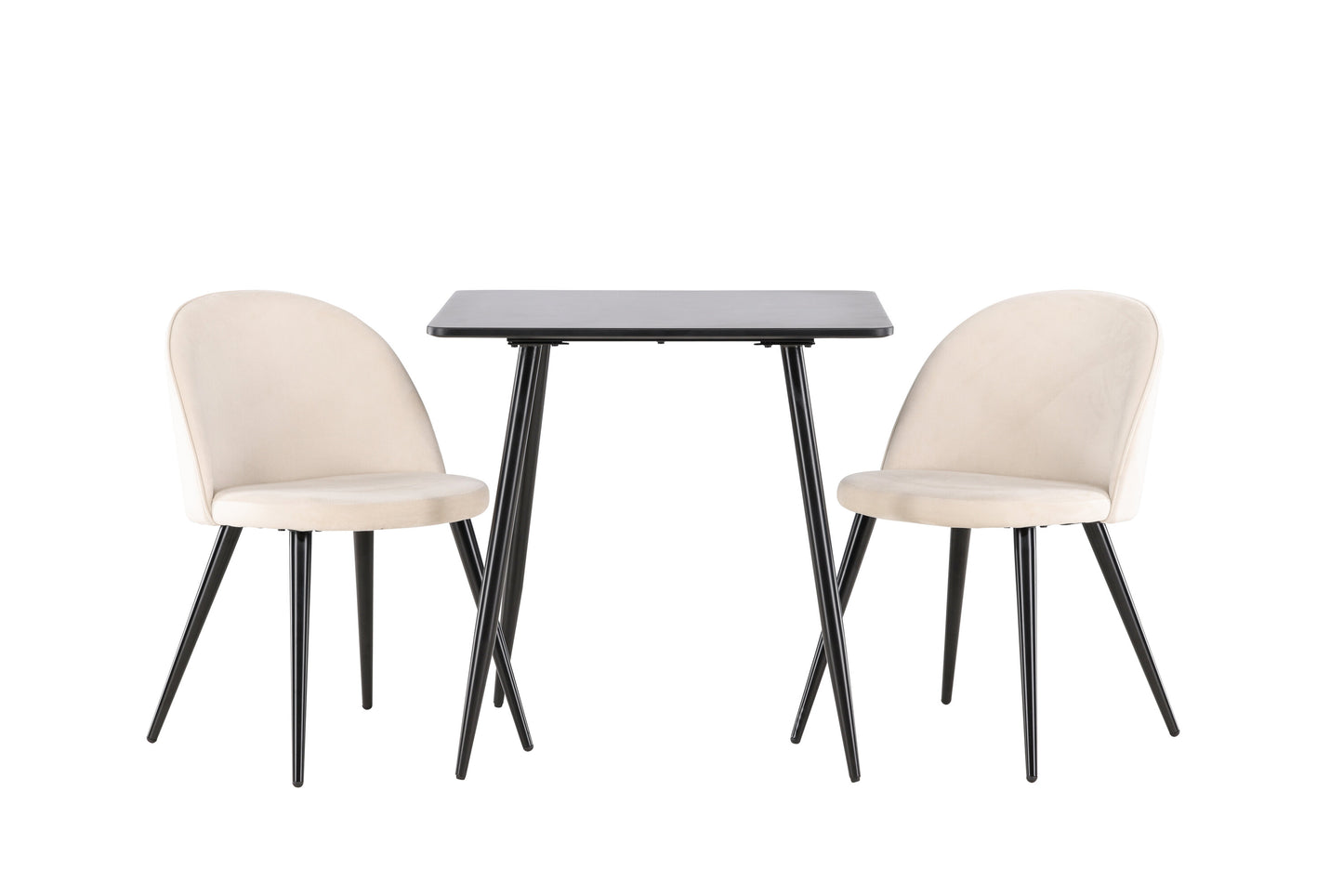 Polar Matbord med Velvet Stolarna – MDF