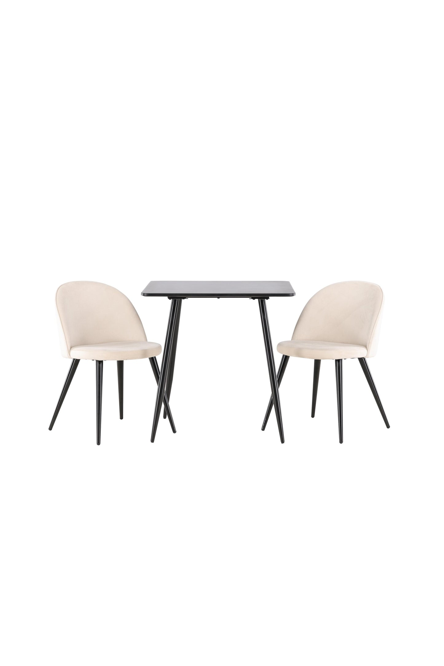 Polar Matbord med Velvet Stolarna – MDF