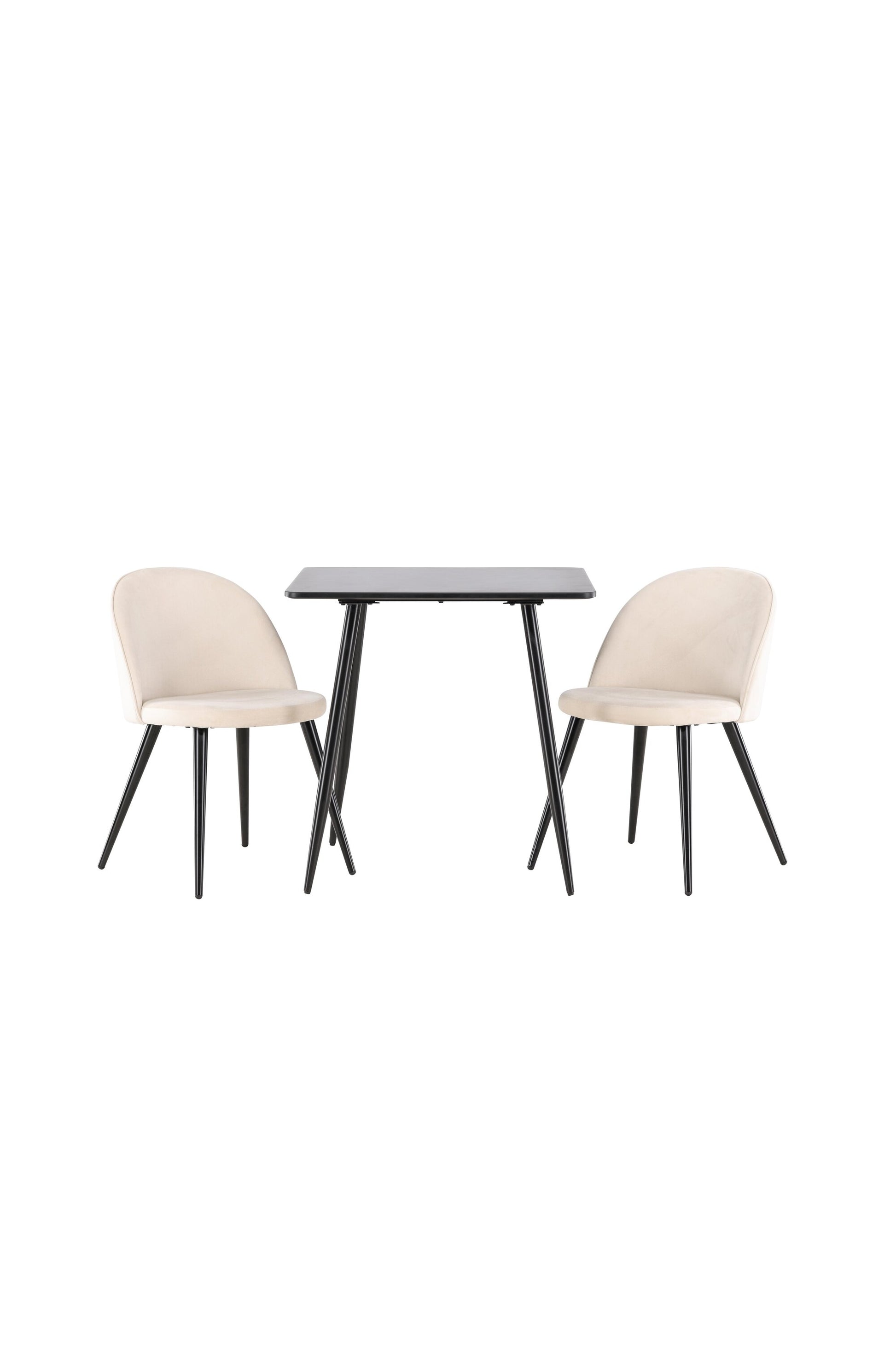 Polar Matbord med Velvet Stolarna – MDF
