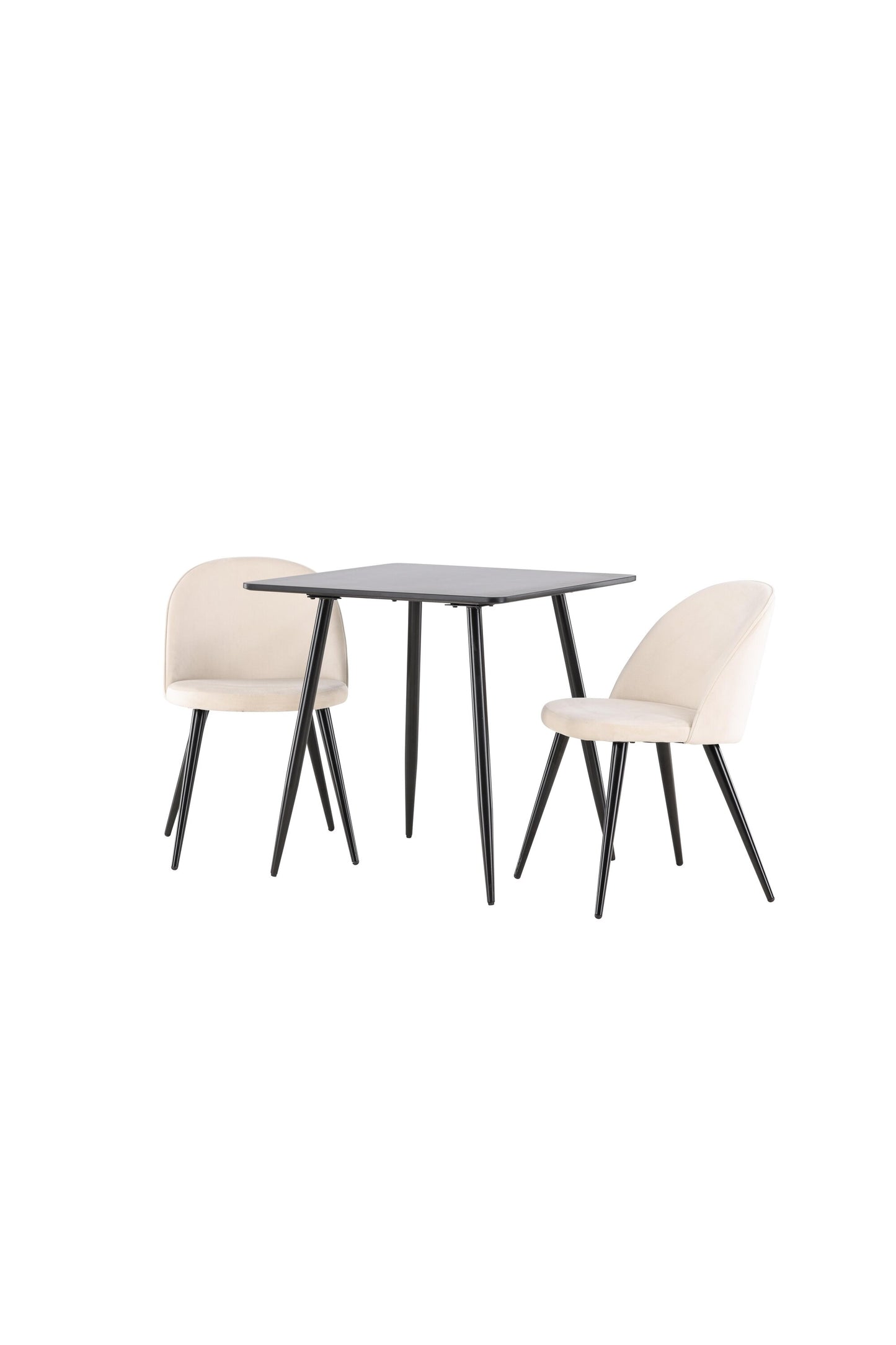 Polar Matbord med Velvet Stolarna – MDF