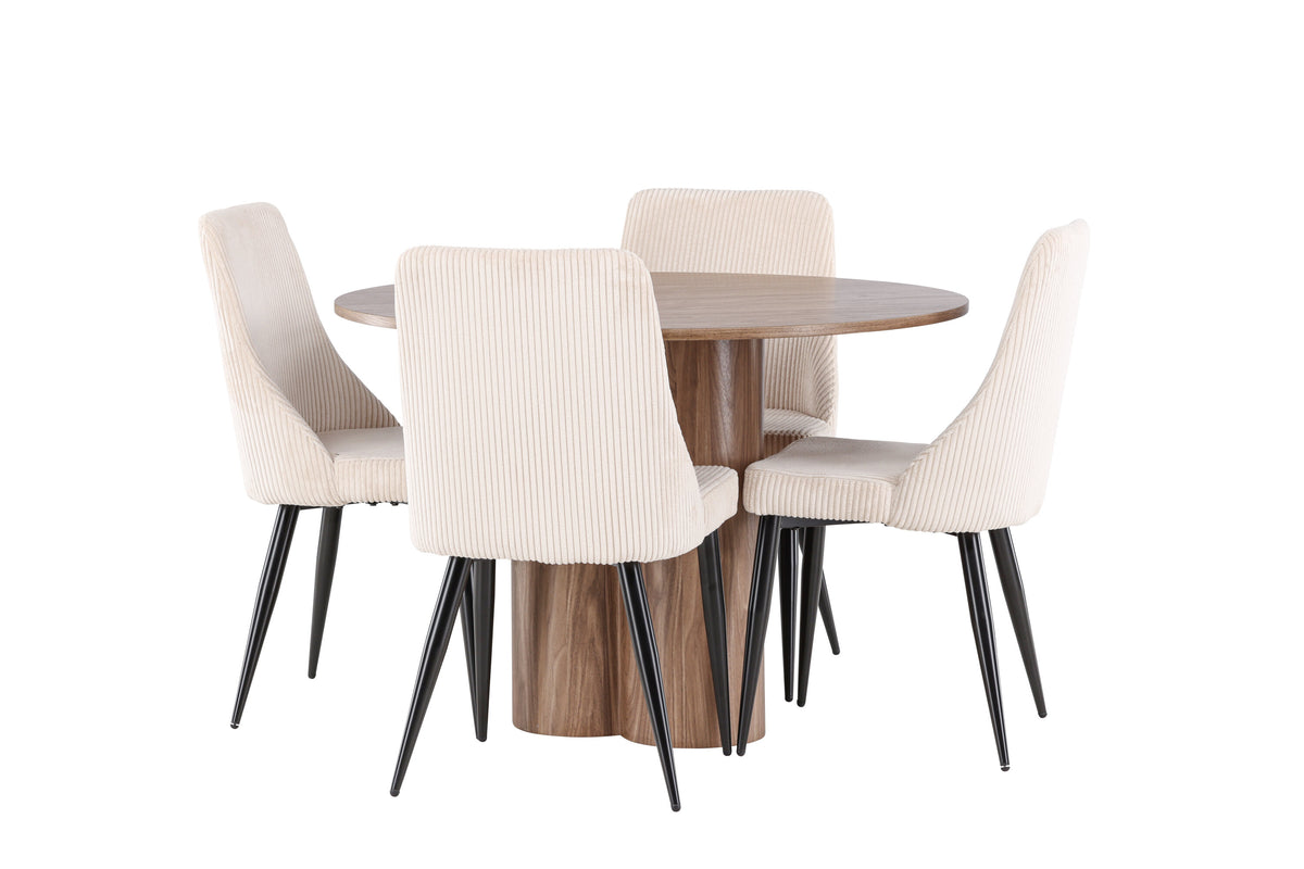 Olivia Matbord med Leone Stolarna – MDF