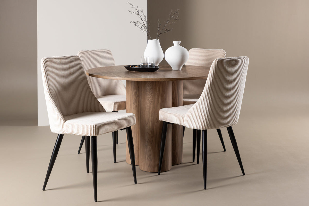 Olivia Matbord med Leone Stolarna – MDF