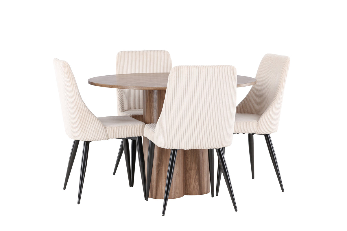 Olivia Matbord med Leone Stolarna – MDF