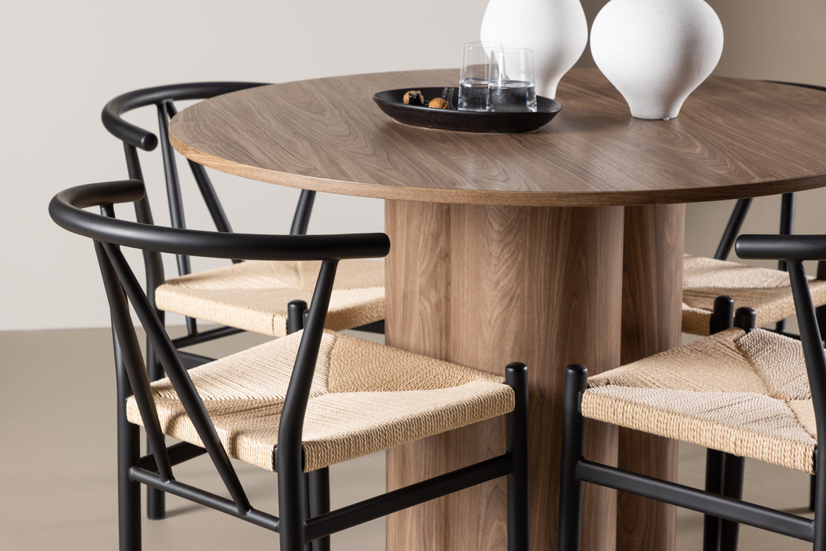 Olivia Matbord med Alfons Stolarna – MDF