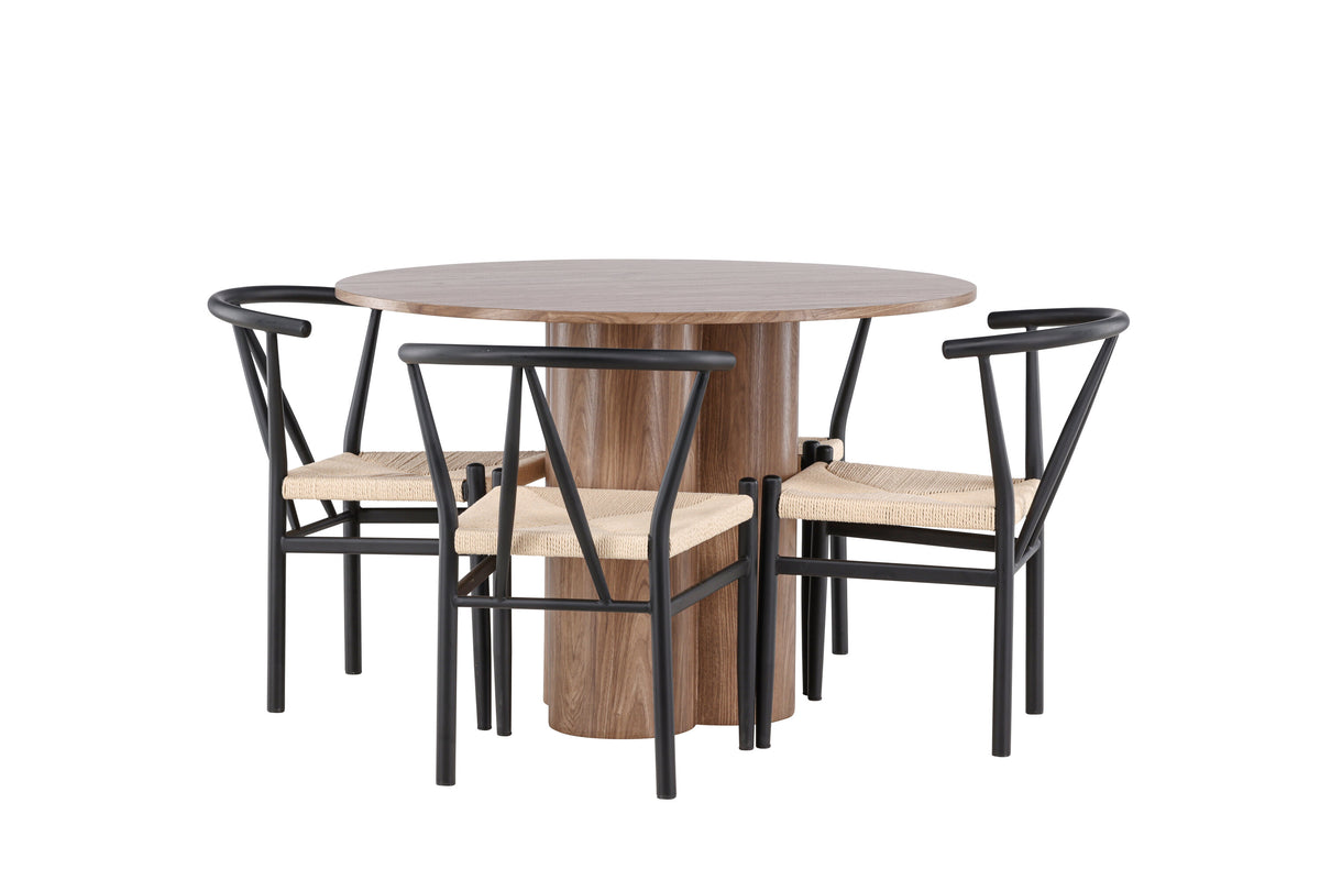 Olivia Matbord med Alfons Stolarna – MDF