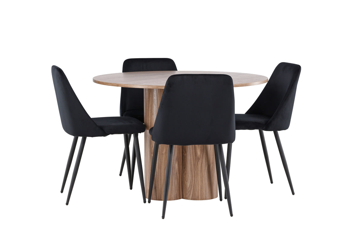 Olivia Matbord med Night Stolarna – MDF