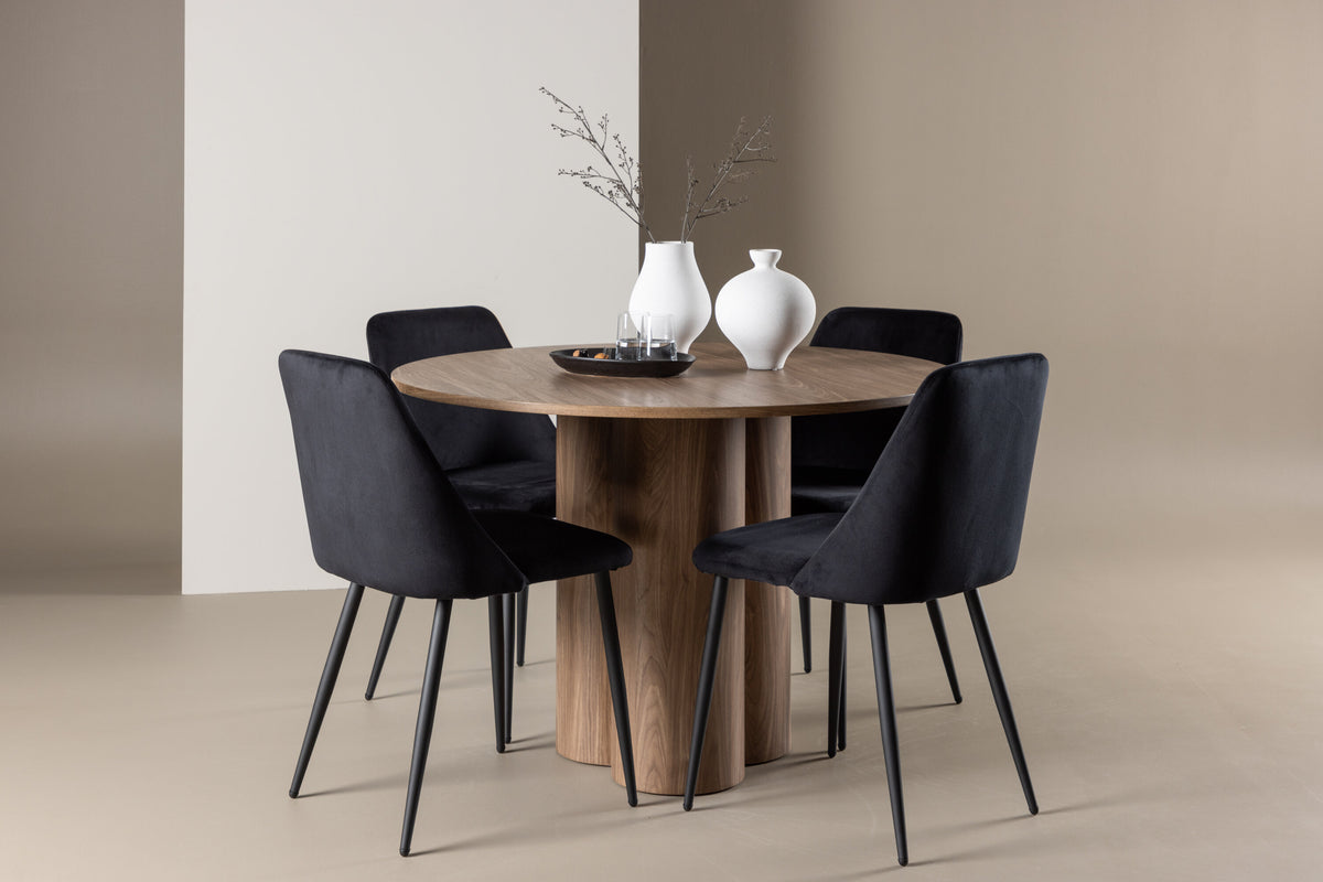 Olivia Matbord med Night Stolarna – MDF