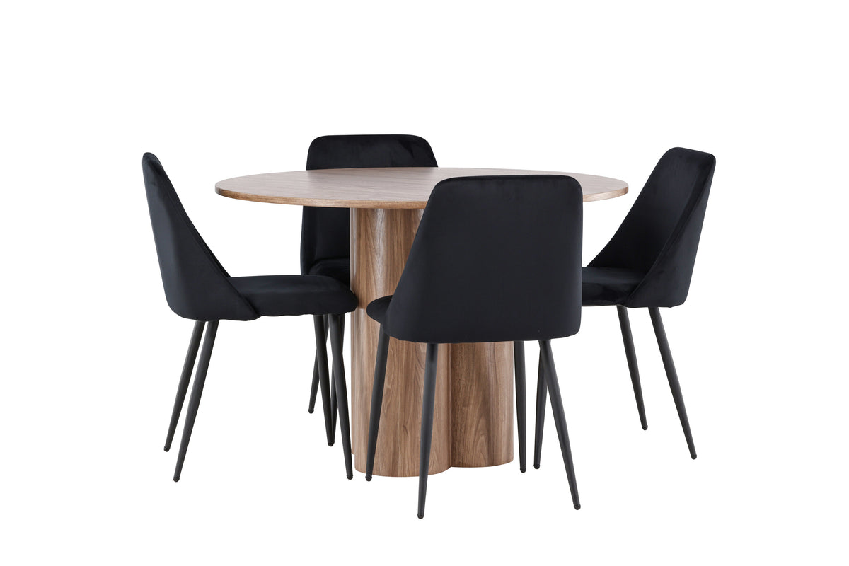Olivia Matbord med Night Stolarna – MDF