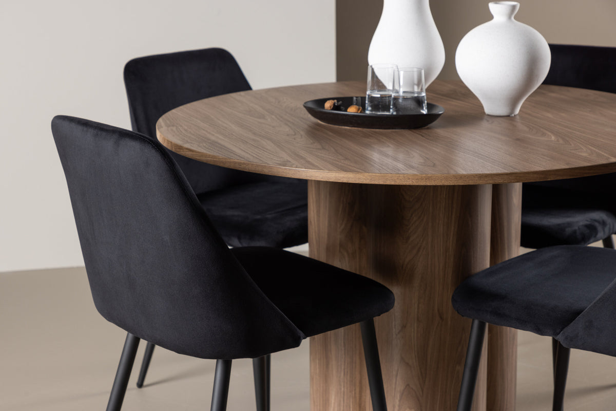 Olivia Matbord med Night Stolarna – MDF