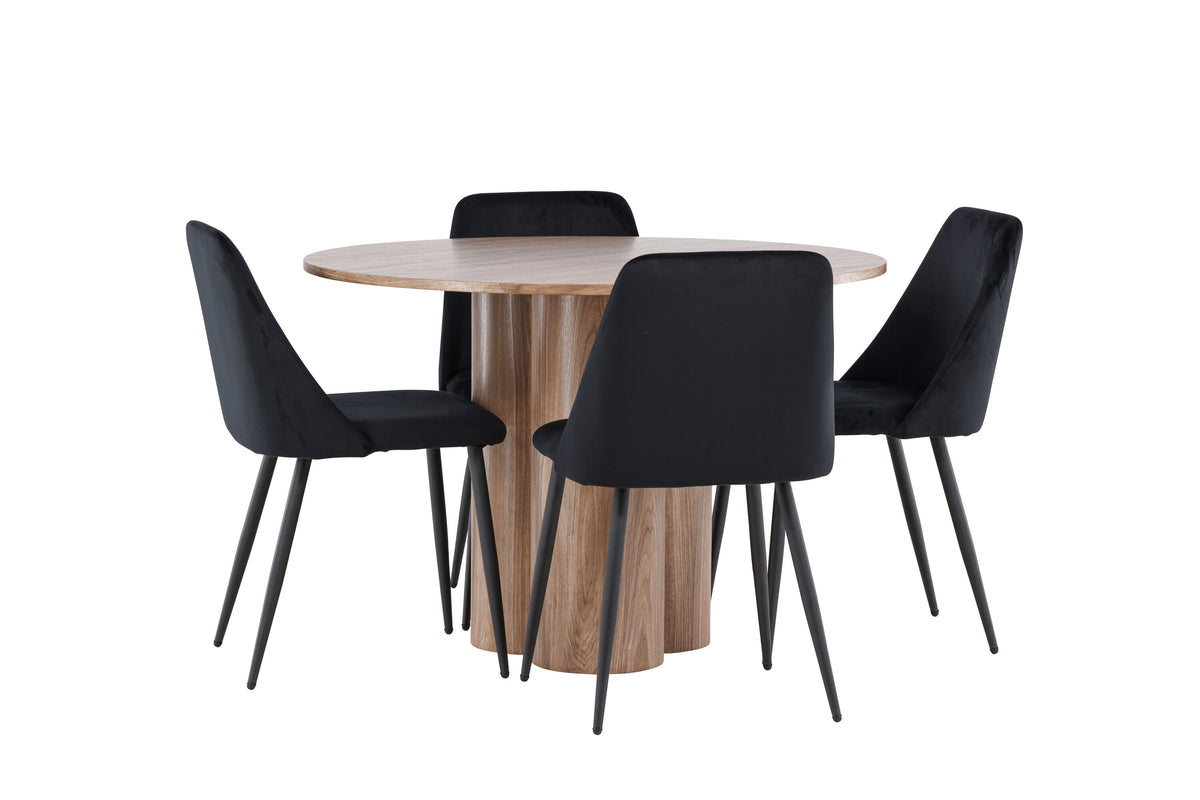 Olivia Matbord med Night Stolarna – MDF