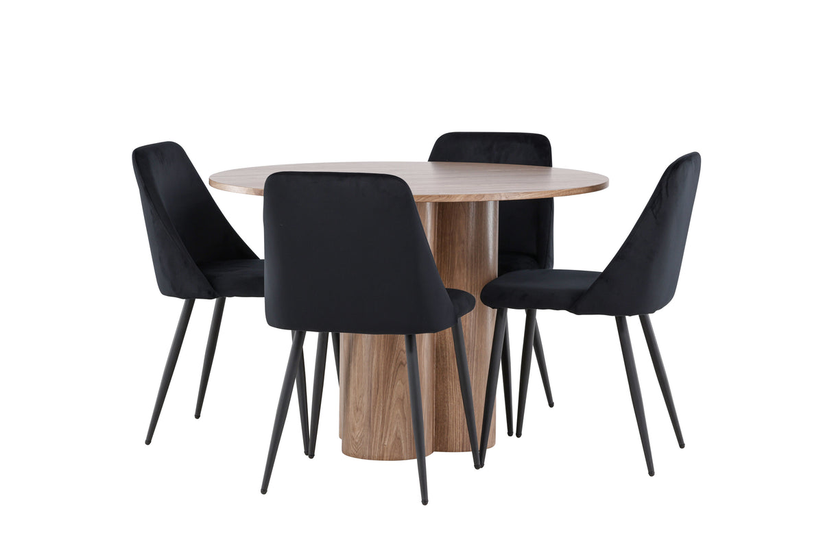 Olivia Matbord med Night Stolarna – MDF