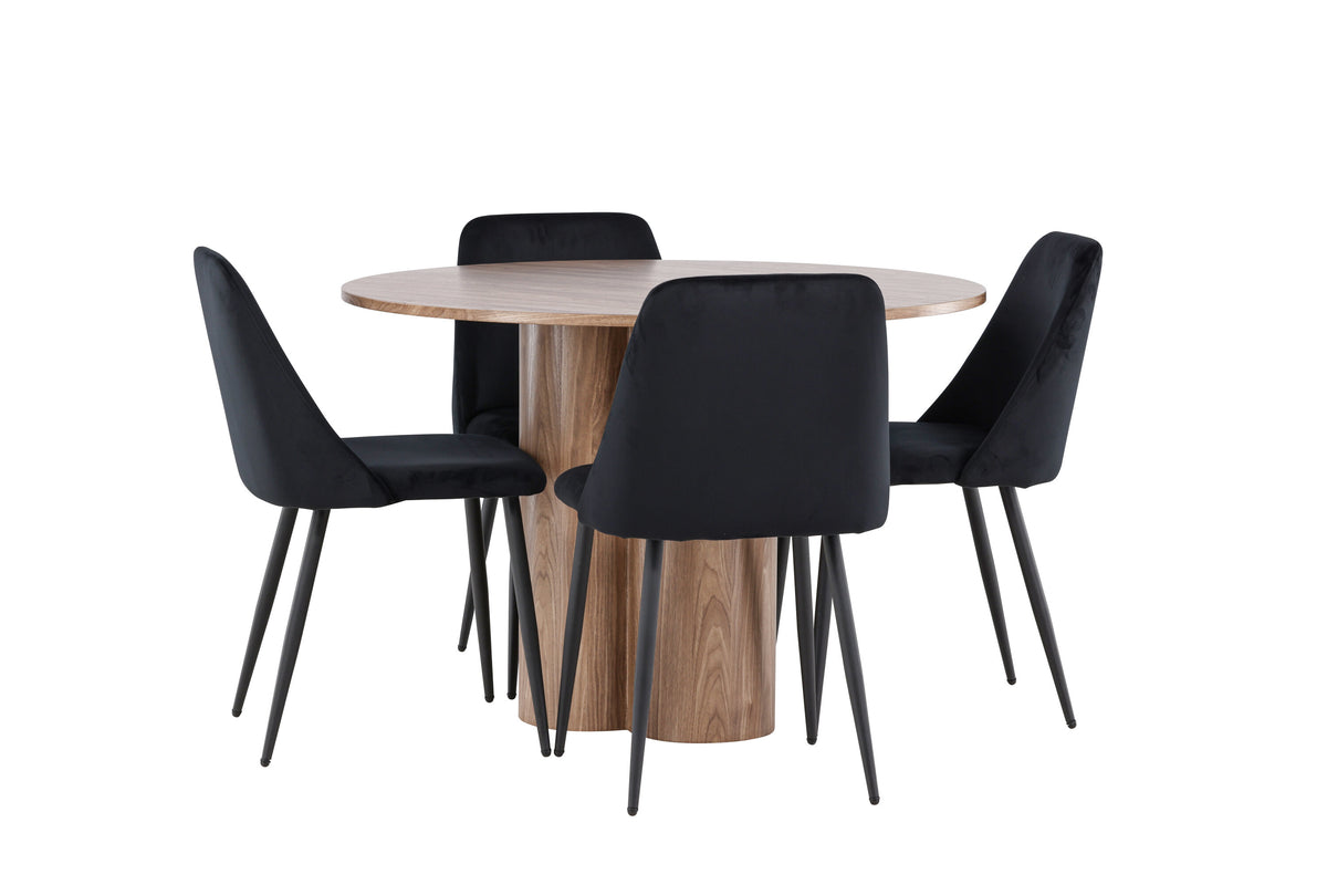 Olivia Matbord med Night Stolarna – MDF