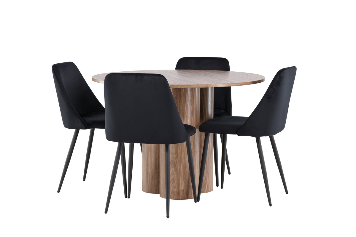 Olivia Matbord med Night Stolarna – MDF