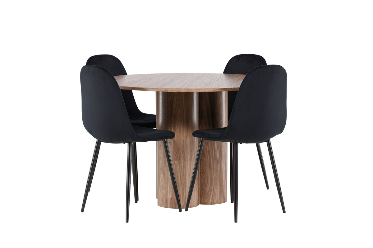 Olivia Matbord med Polar Stolarna – MDF