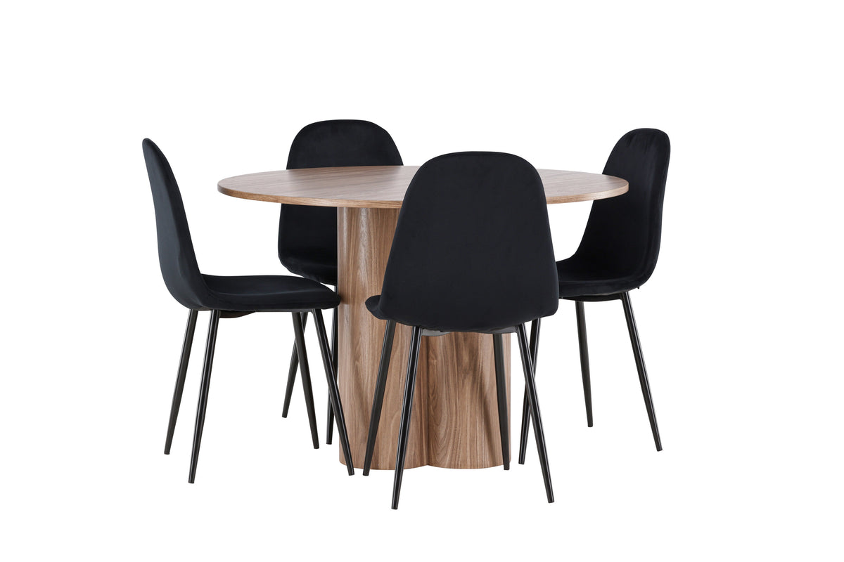 Olivia Matbord med Polar Stolarna – MDF