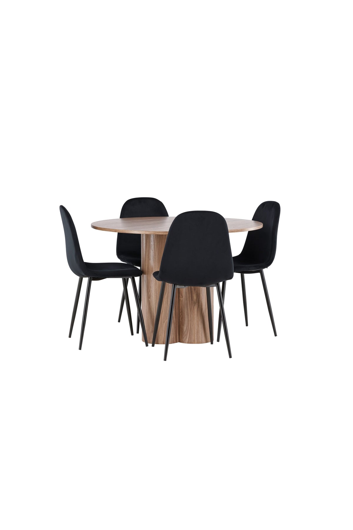 Olivia Matbord med Polar Stolarna – MDF