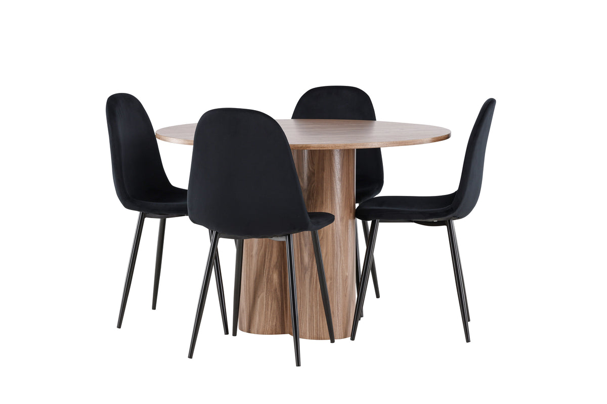 Olivia Matbord med Polar Stolarna – MDF