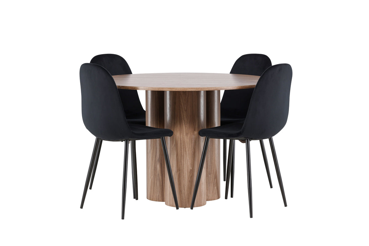 Olivia Matbord med Polar Stolarna – MDF