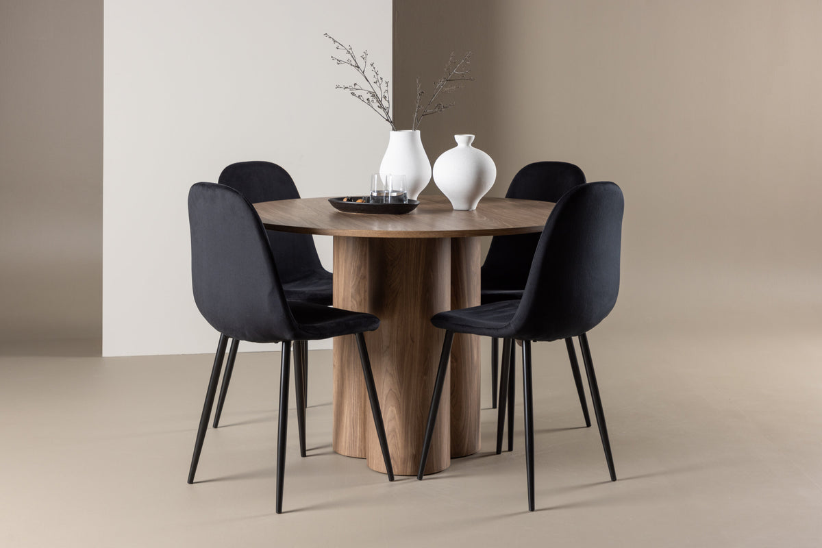 Olivia Matbord med Polar Stolarna – MDF
