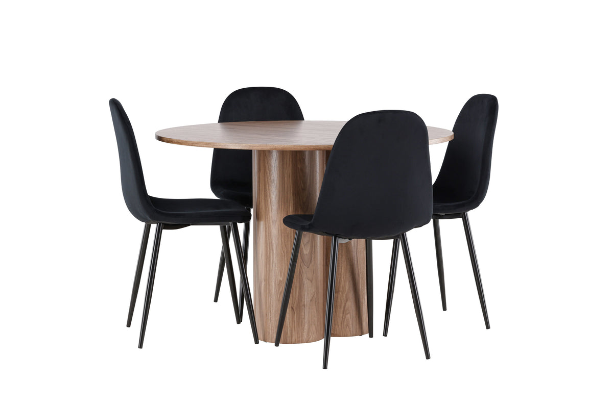 Olivia Matbord med Polar Stolarna – MDF