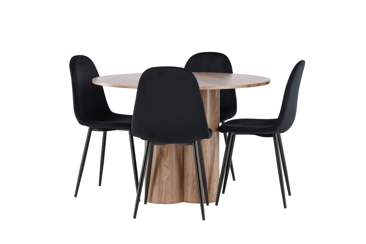 Olivia Matbord med Polar Stolarna – MDF
