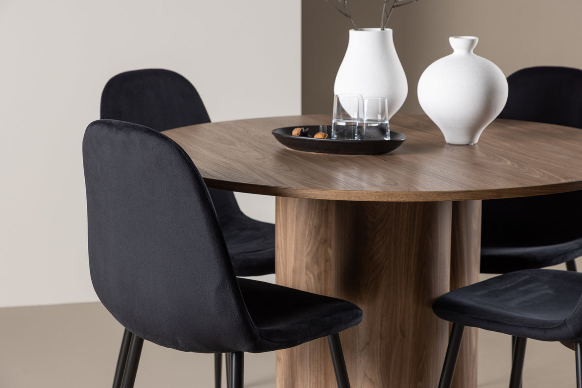 Olivia Matbord med Polar Stolarna – MDF